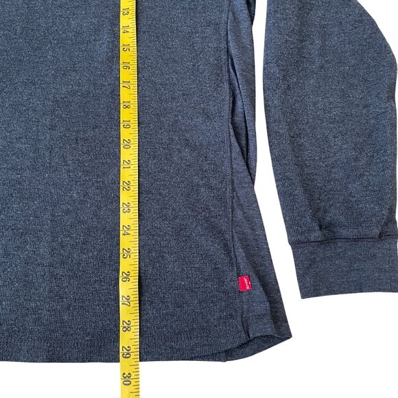 Levi's Thermal Shirt Men's Size XL Gray Waffle Knit 3-Season Warm-Up Red Tab - Picture 4 of 5